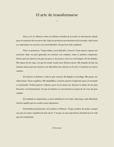 El arte de transformarse